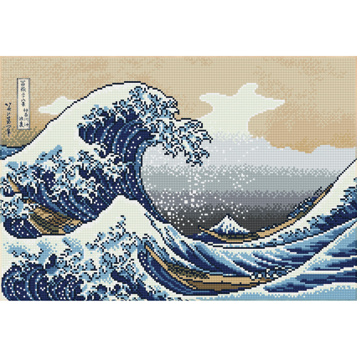 Diamond Dotz The Great Wave Off Kanagawa - 22.44 x 15.35 in