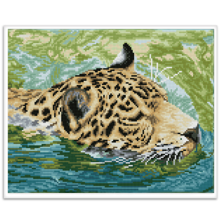 Diamond Dotz Jungle Prince with Frame - 16.1" x 12.2"