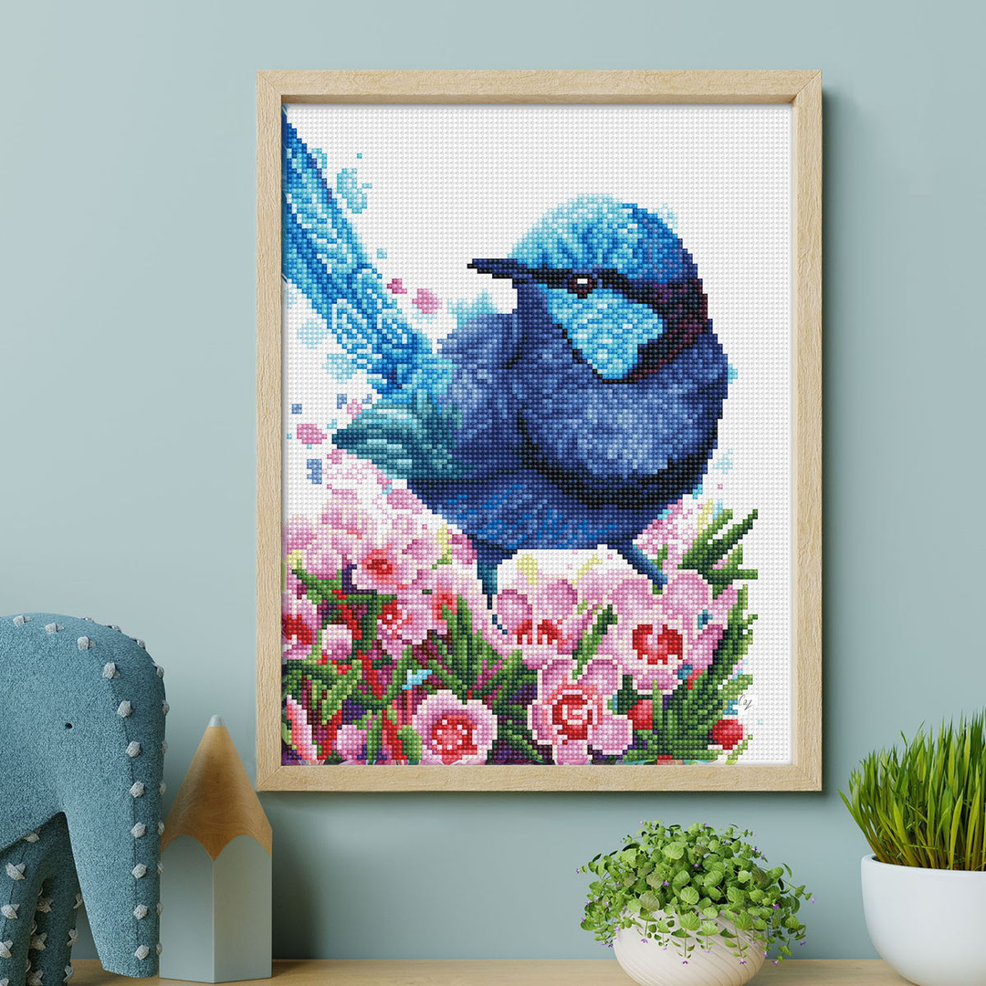 Diamond Dotz Splendid Fairy Wren - 10.63 x 13.78 in