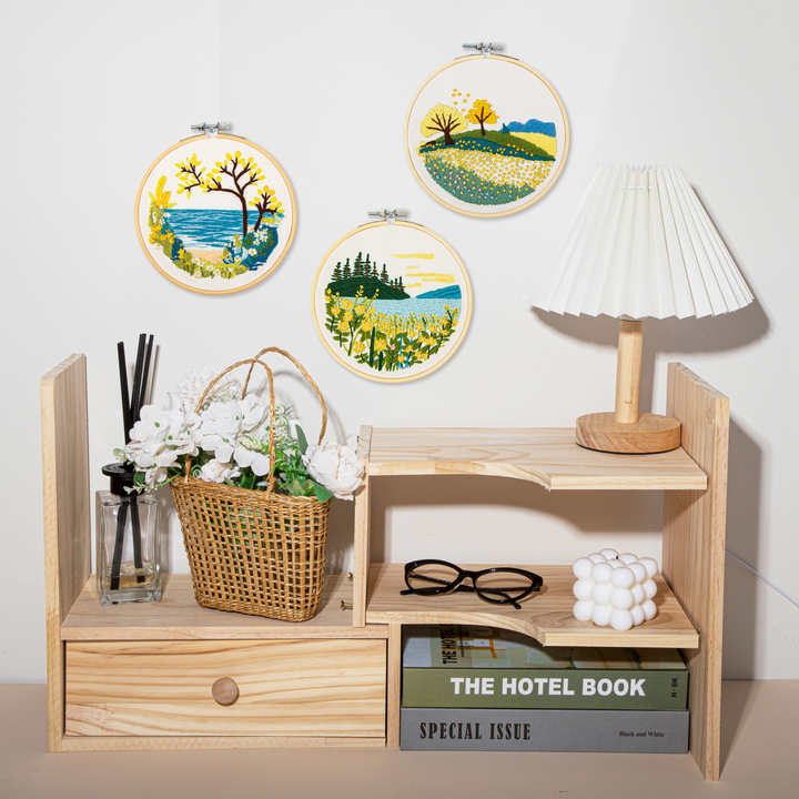 Diamond Dotz Mountain Lake Embroidery Kit - 5 in
