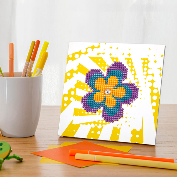Quick Dotz Retro Flower | Diamond Painting Kits for Kids | Diamond