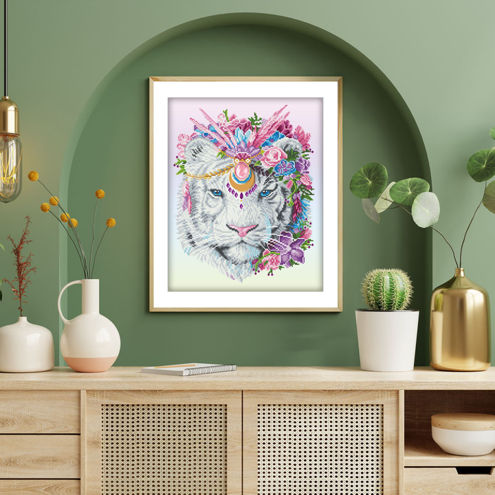 Diamond Dotz Bohemian Tiger - 20.1 x 16.1 in