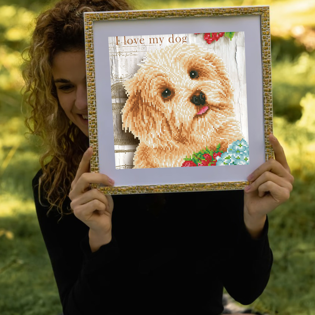 Diamond Dotz I Love My Dog - 12 x 12 in