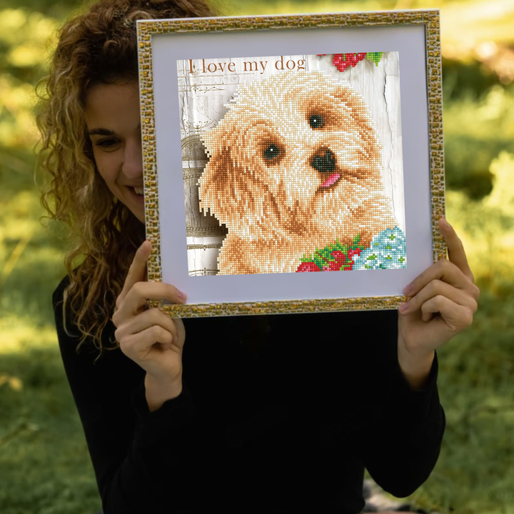 Diamond Dotz I Love My Dog - 12 x 12 in