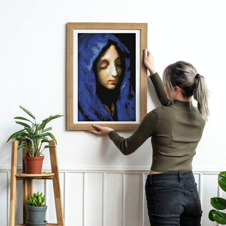 Diamond Dotz The Blue Madonna (apres Carlo Dolci) - 13.78 x 17.72 in