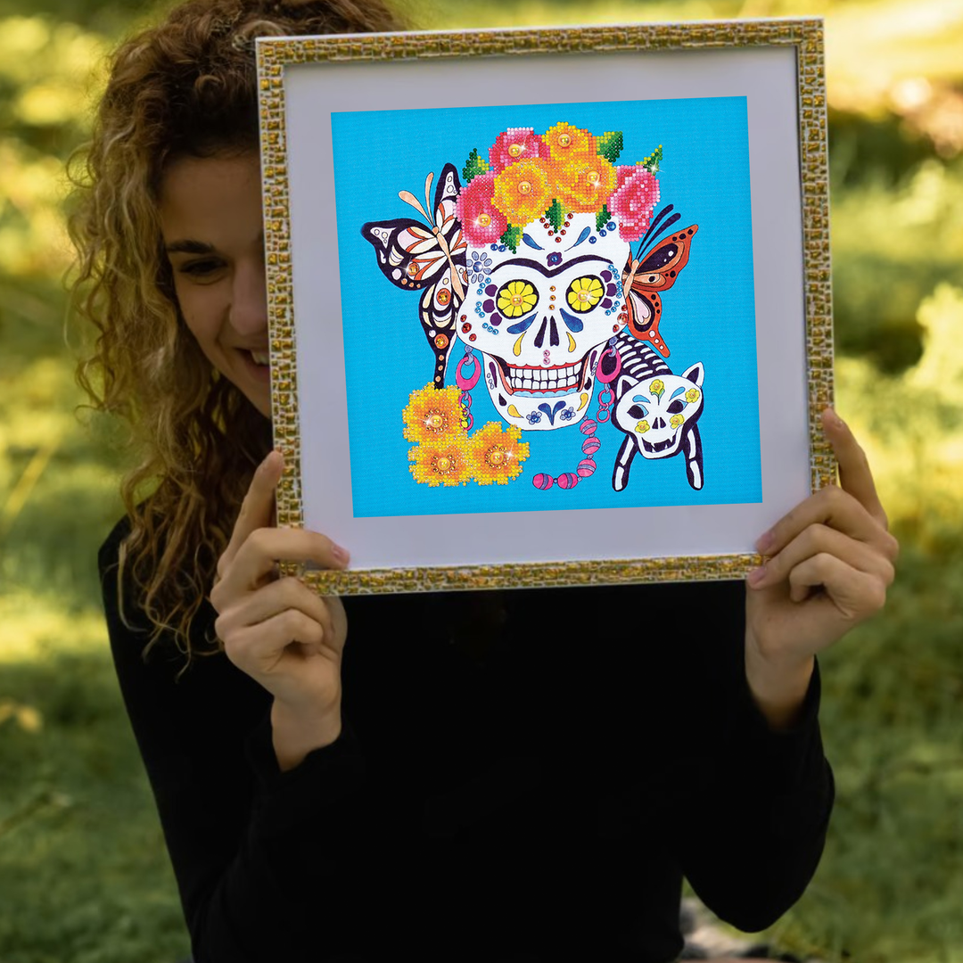 Diamond Dotz Cat Lady - 12.6 x 12.6 in