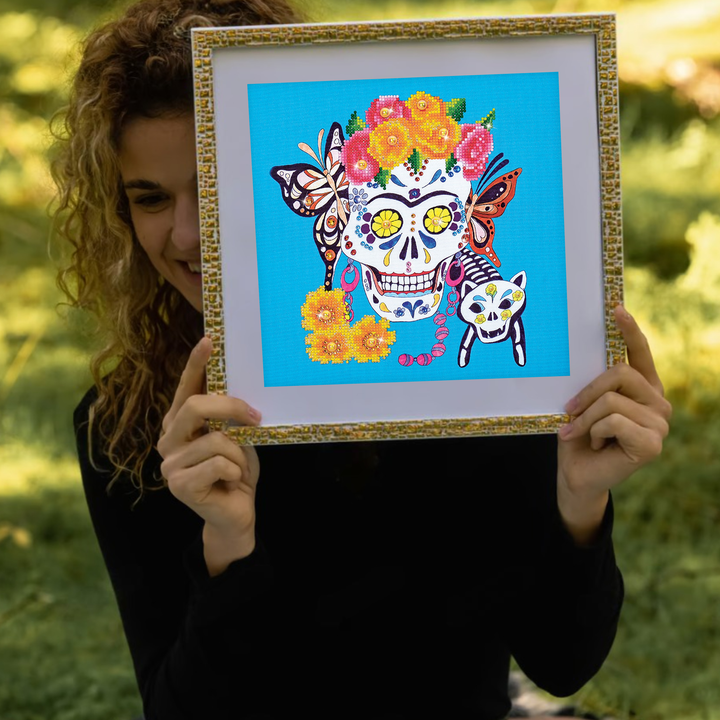 Diamond Dotz Cat Lady - 12.6 x 12.6 in