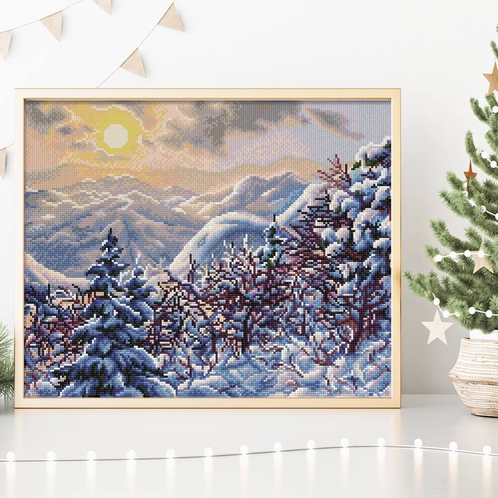 Diamond Dotz Golden Winter - 16.54 x 20.47 in