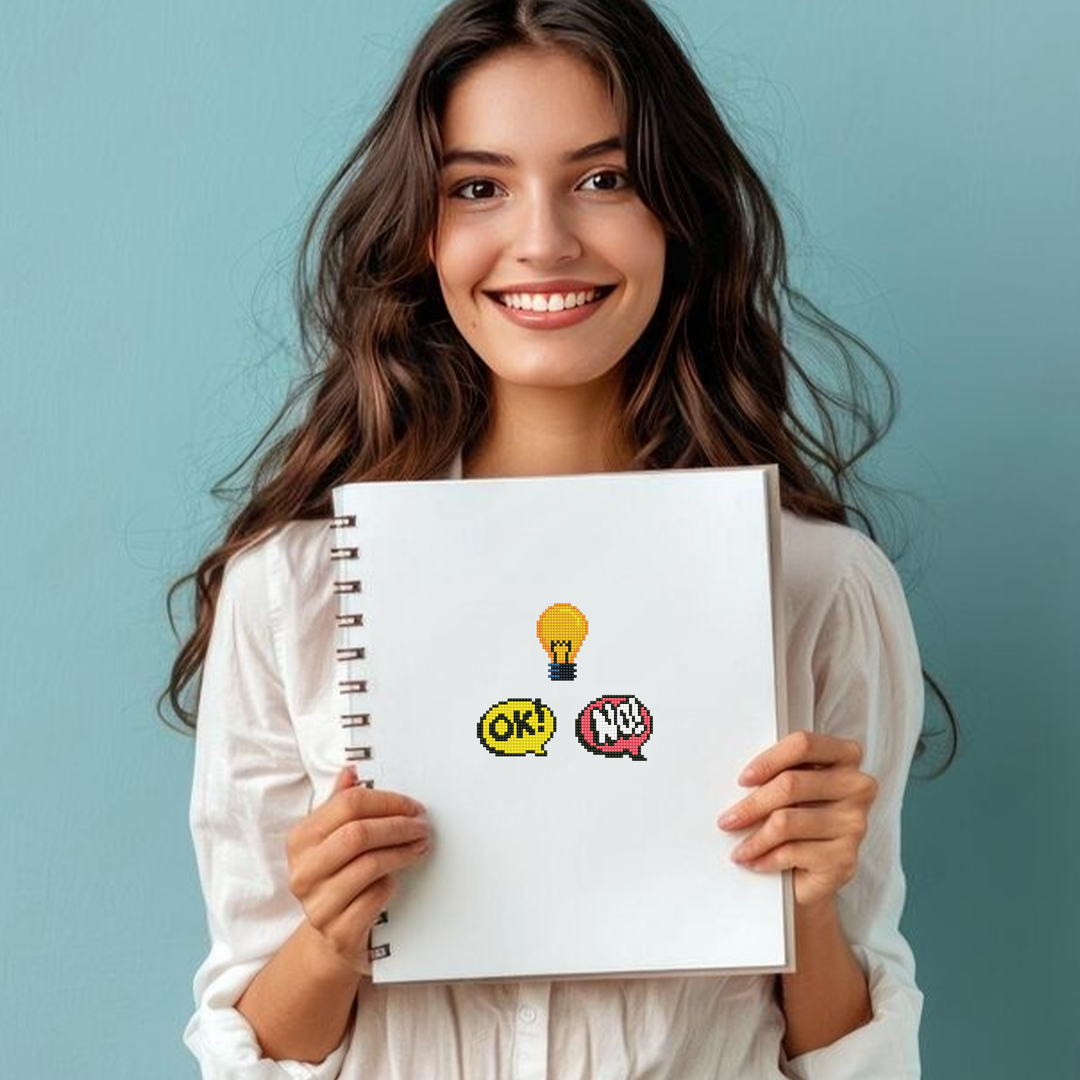 Diamond Dotz Hmmm - DOTZIES Stickers Kit
