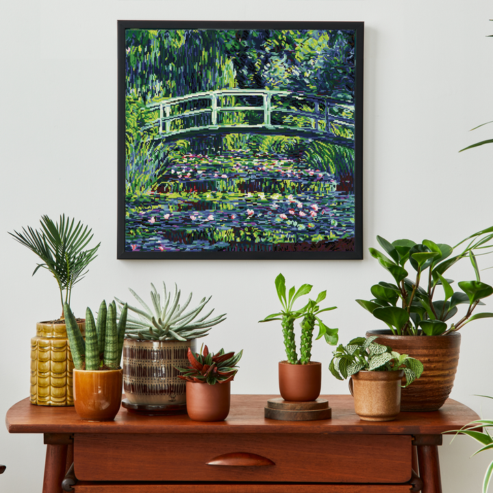 Diamond Dotz Water Lilies and Japanese Bridge - 23.23 x 22.44 in