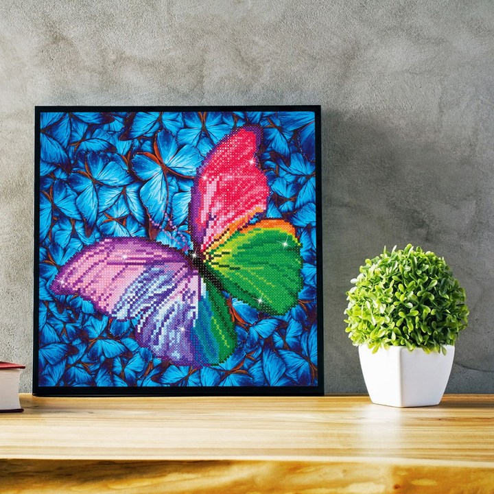 Diamond Dotz Flutter By Pink - 12 x 12 in