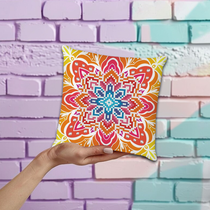 Diamond Dotz Summer Sparkle Mini Pillow - 7.1 x 7.1 in