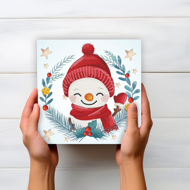 Diamond Dotz Christmas Trio Snowman - 8.7 x 8.7 in