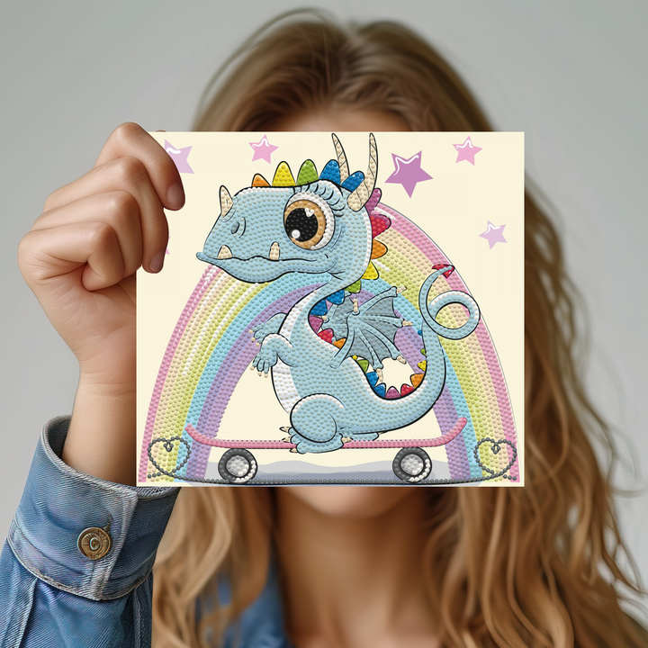 Diamond Dotz Dragon Skate - 9.8 x 9.1 in