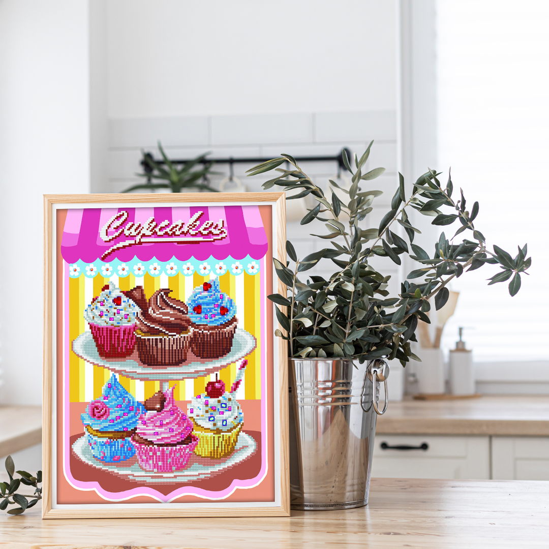 Diamond Dotz Cup Cakes - 16 x 20 in
