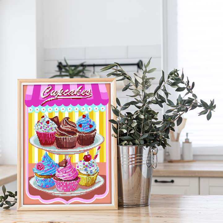 Diamond Dotz Cup Cakes - 16 x 20 in