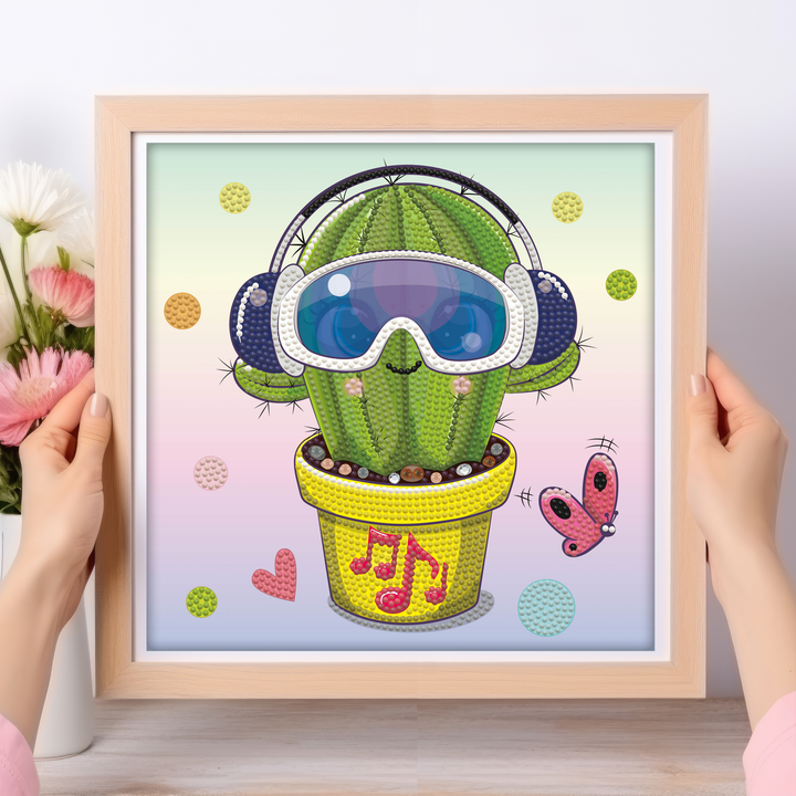 Diamond Dotz Cool Dude Cactus - 9.1 x 9.1 in