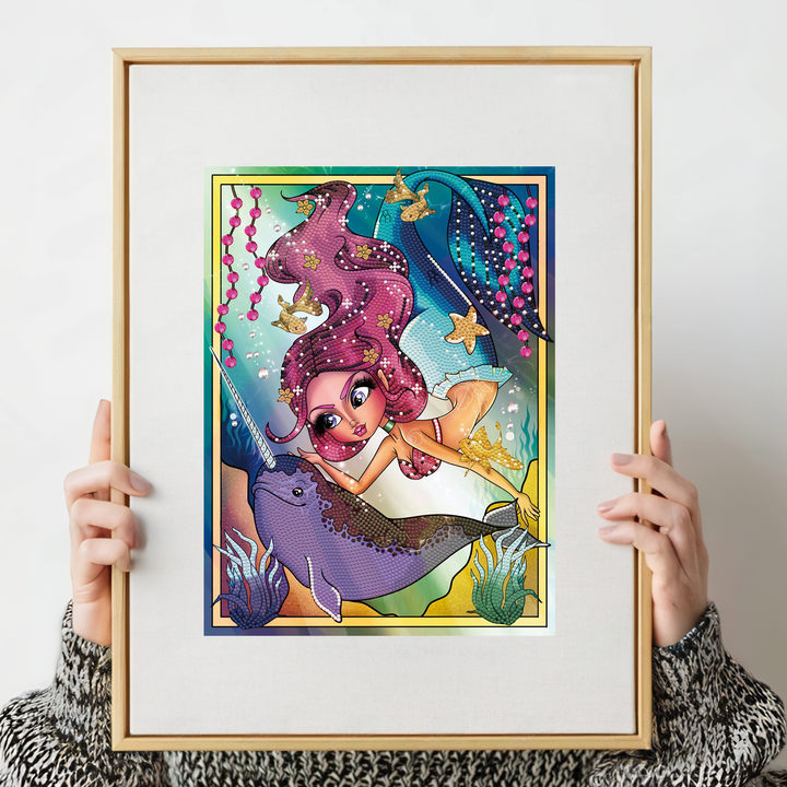 Diamond Dotz Narwhal - 15.75 x 11.81 in