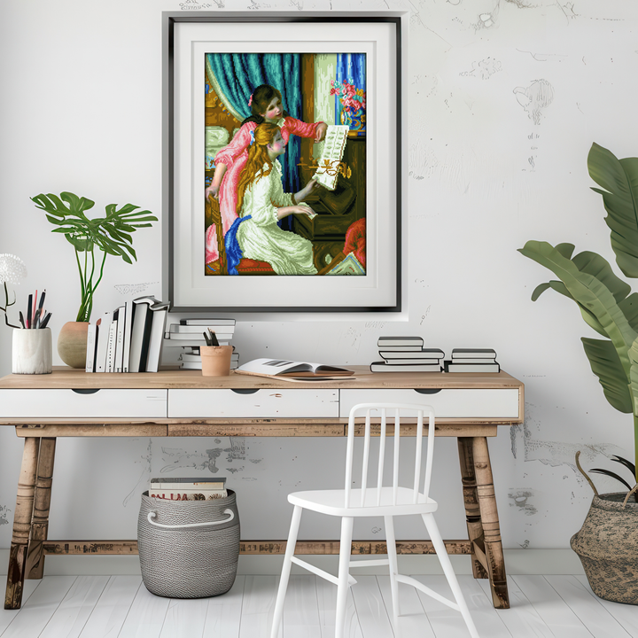 Diamond Dotz Girl’s at the Piano (Renoir) - 26 x 18.9 in