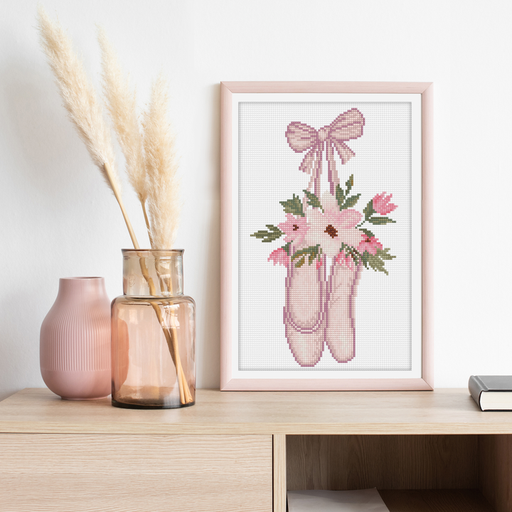 Diamond Dotz Ballet Slippers - 9.45 x 14.57 in