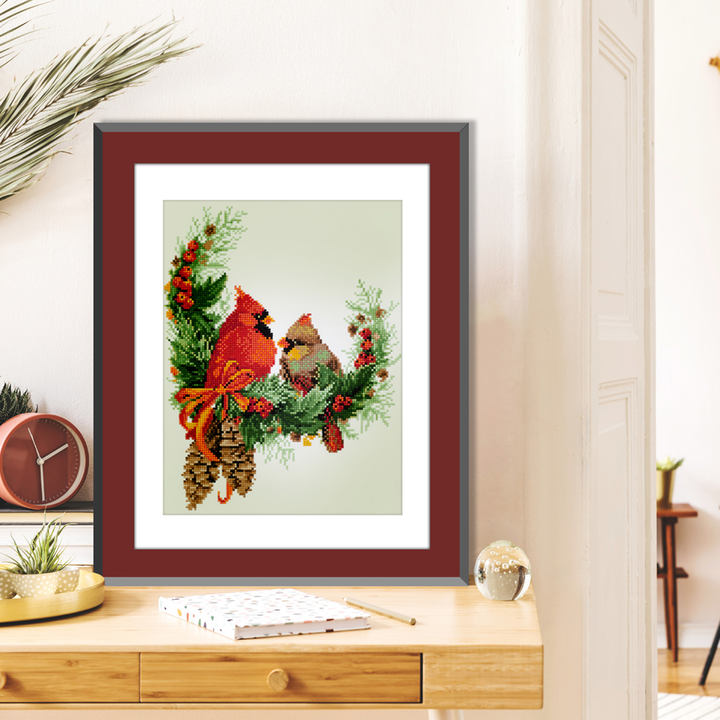 Diamond Dotz Festive Family - 15.7 x 16.9 in