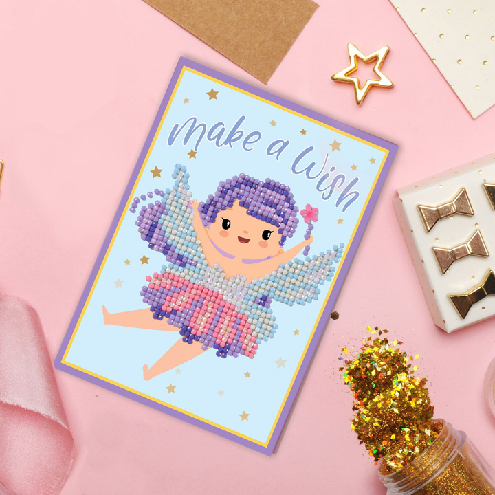 Diamond Dotz Make A Wish - Diamond Painting Greeting Card