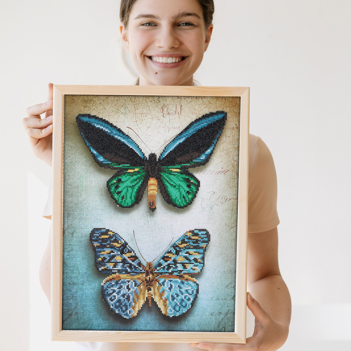 Diamond Dotz Antique Butterflies - 14.57 x 20.28 in