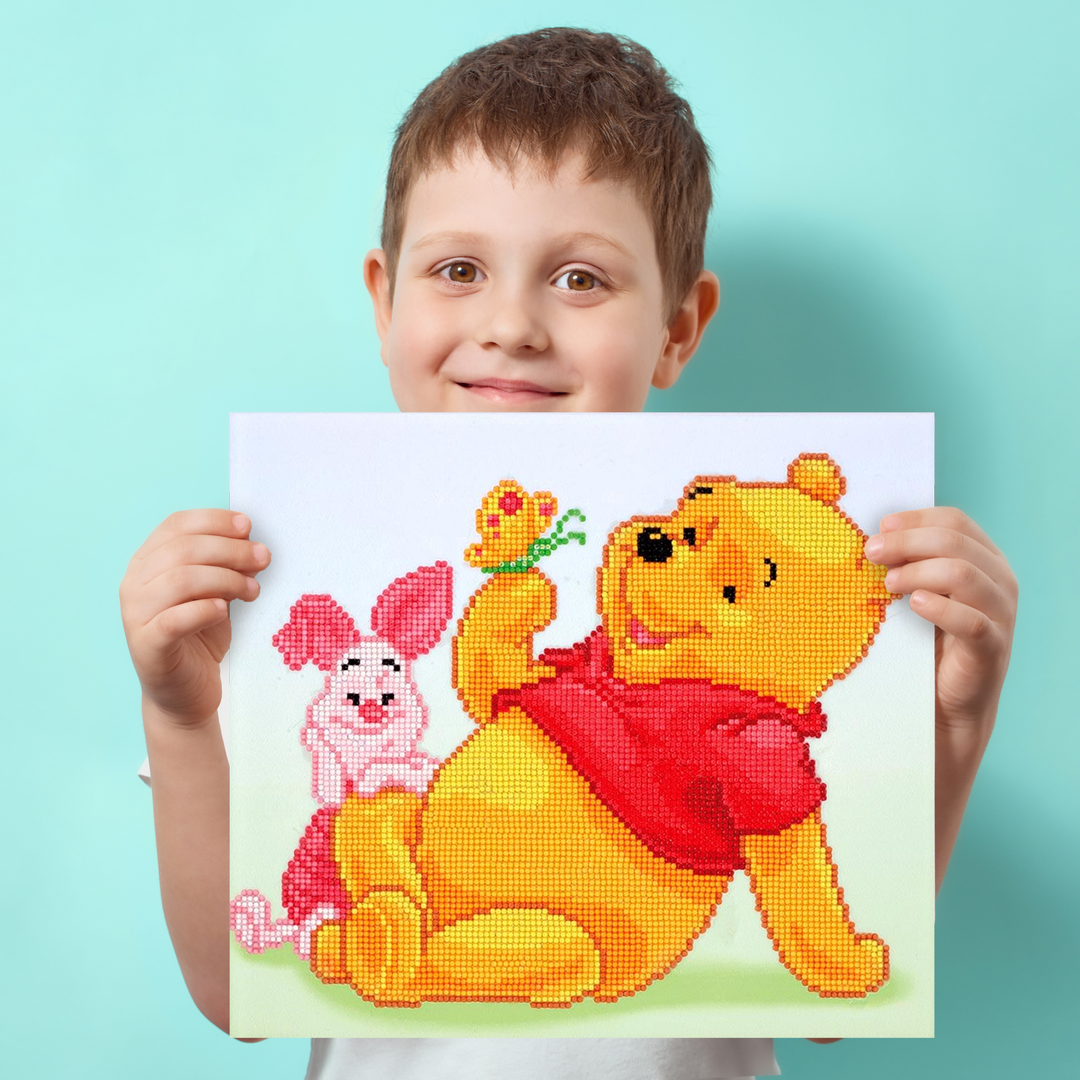 Diamond Dotz Pooh with Piglet - 14 x 12.5 in
