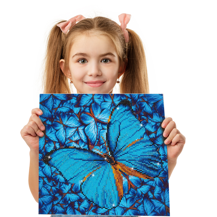 Diamond Dotz Flutter By Blue - 12 x 12 in