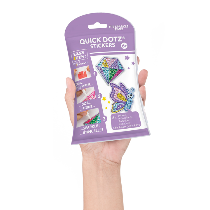 Diamond Dotz BIG DOTZ Stickers Pack 4 - Butterfly Sparkle