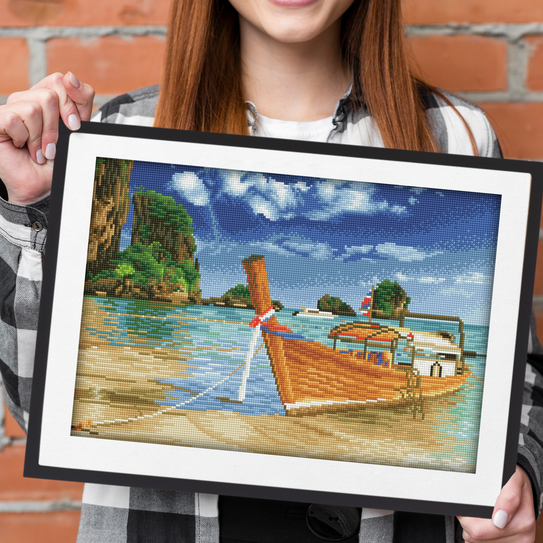 Diamond Dotz Thai Escape - Pre-Framed Kit - 20.47 x 13.78 in