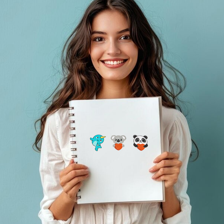Diamond Dotz DOTZIES 3 STICKERS Multi Pack - Love You Chums