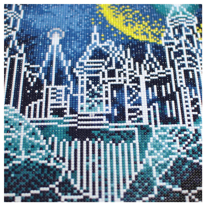 Diamond Dotz Harry Potter Moon Over Hogwarts - 20.2 x 20.2 in