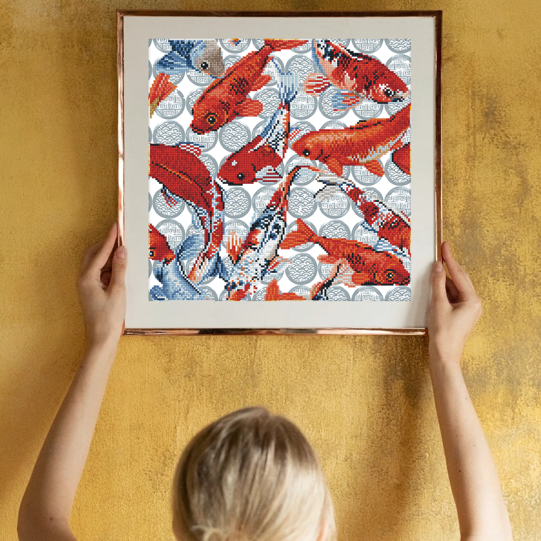 Diamond Dotz Koi Mosaic - 16.1 x 16.1 in