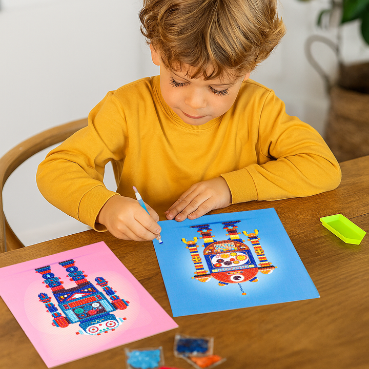 Diamond Dotz DOTZIES Robot Games 1 Diamond Painting - 5.9" x 7.8"