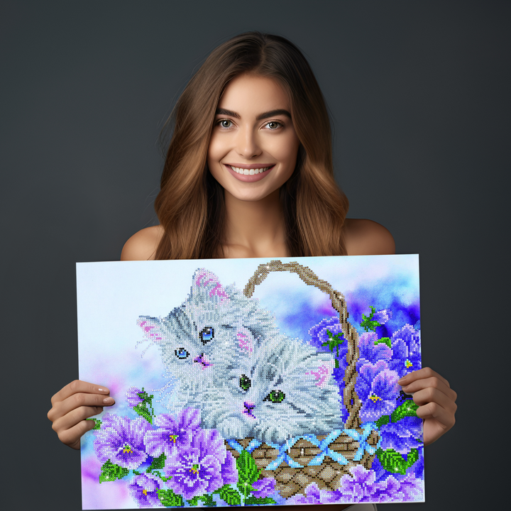 Diamond Dotz Kitty Basket - 15 x 20.5 in