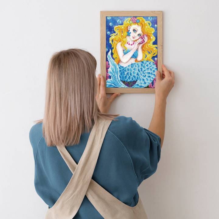Diamond Dotz Sounds of the Sea with frame - 12.6 x 12.6 in