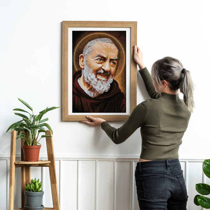 Diamond Dotz Padre Pio- 12.60 x 18.50 in