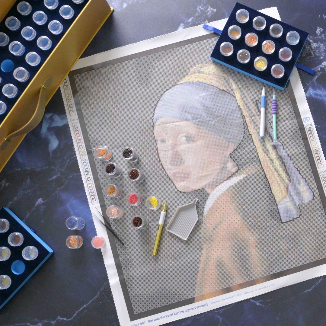 Diamond Dotz  Masterclass Girl with the Pearl Earring - 19.3" x 23.2"