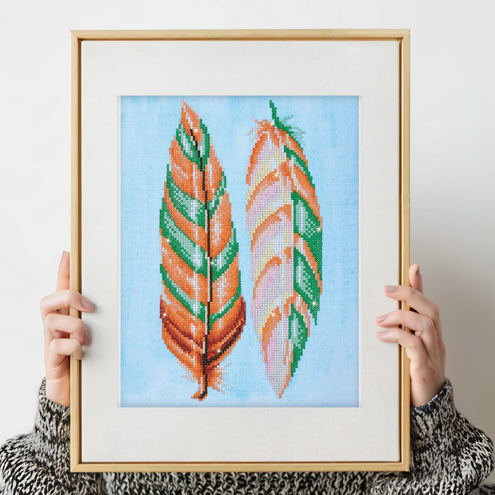 Diamond Dotz Feather Whispers - 14.6 x 11 in