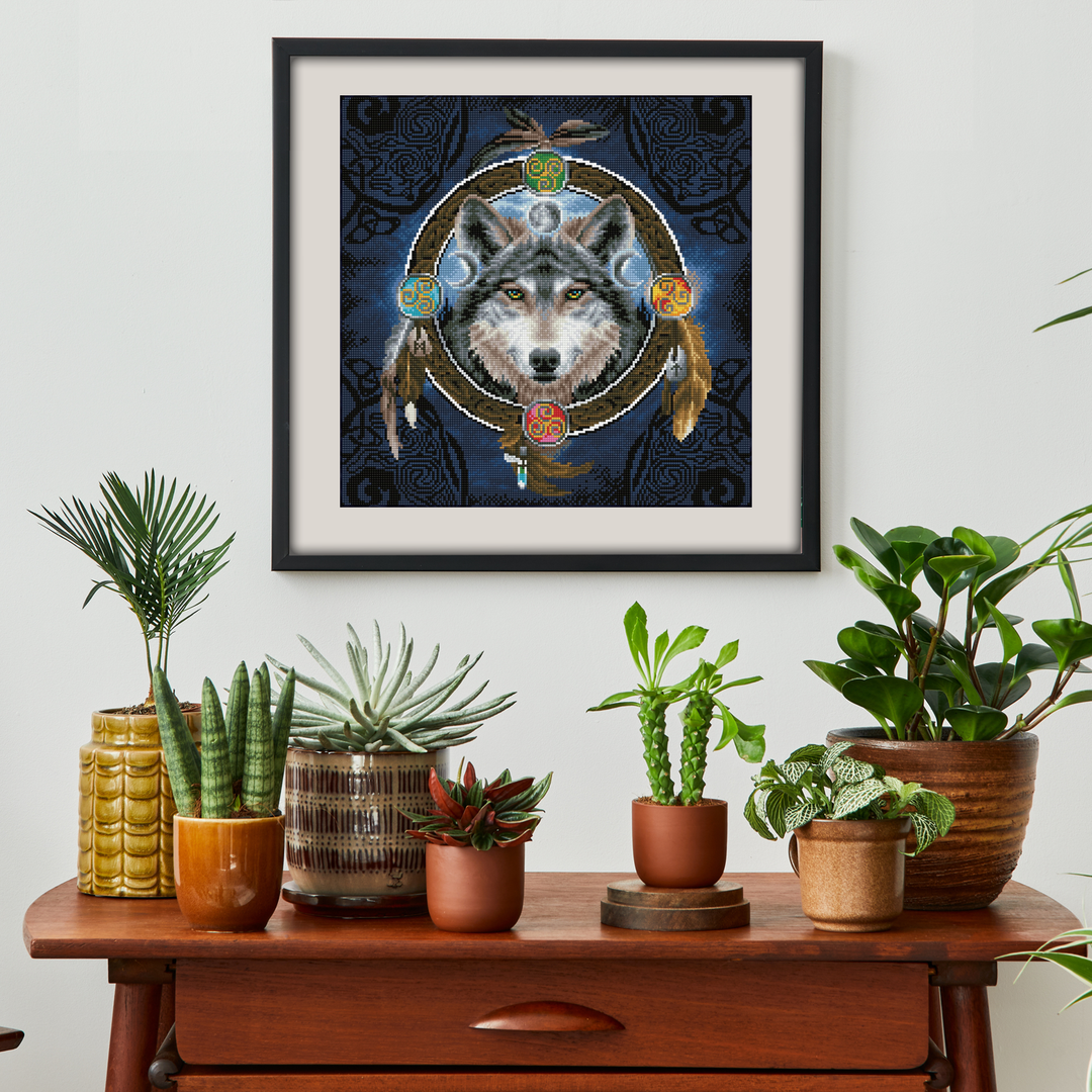 Diamond Dotz Celtic Wolf Guide - 20.3 x 20.3 in