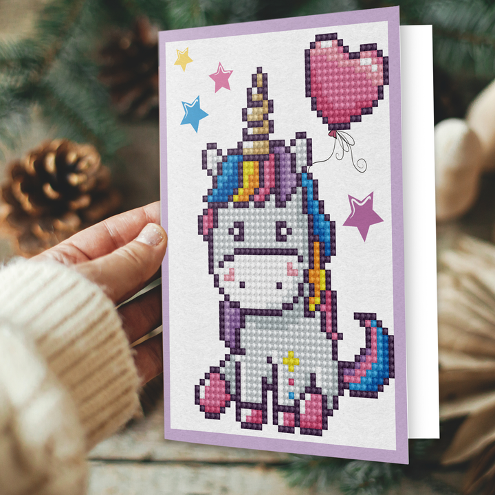 Diamond Dotz Welcome Baby - Diamond Painting Greeting Card