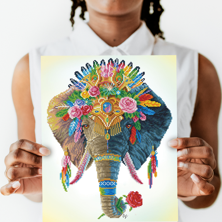Diamond Dotz Bohemian Elephant - 16.14 x 20.08 in