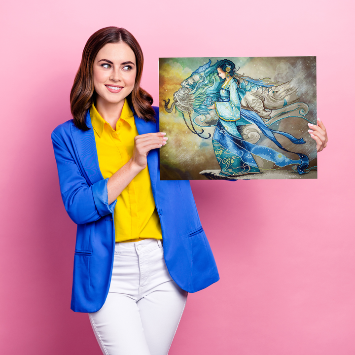 Diamond Dotz Dragon Princess - 26.4 x 33.5 in