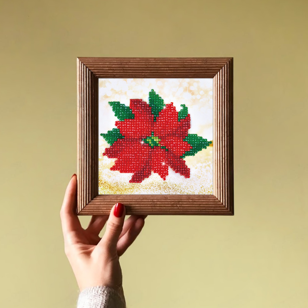 Diamond Dotz Pointsettia - 5.3 x 5.3 in