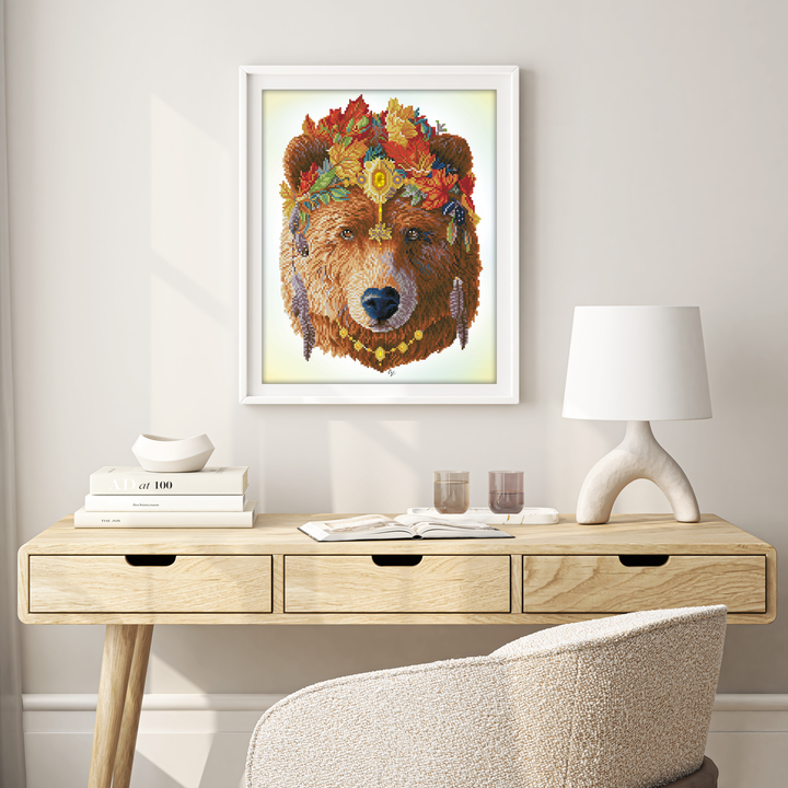 Diamond Dotz Bohemian Bear - 16.14 x 20.08 in
