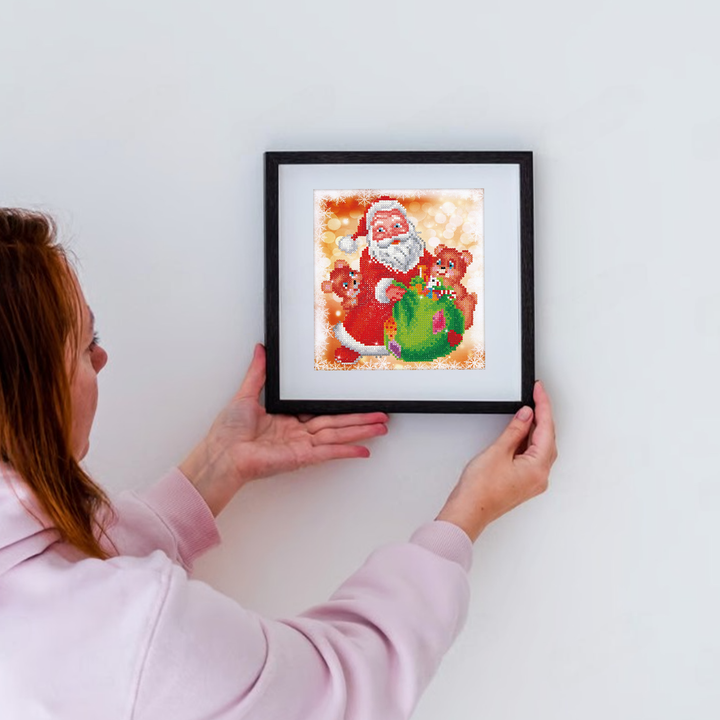 Diamond Dotz Santa & Teddies - 9.8 x 9 in