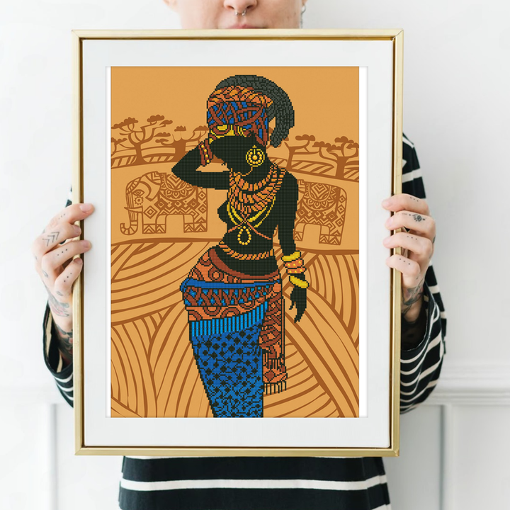Diamond Dotz African Princess - 30 x 20.5 in
