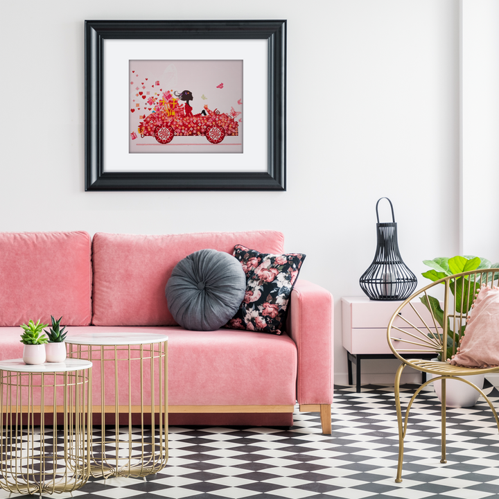 Diamond Dotz Colorful Carriage - 20 x 16 in