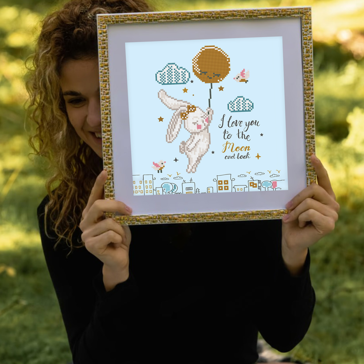 Diamond Dotz Love You to the Moon & Back - 12.6 x 12.6 in